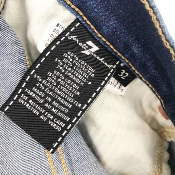 7FAM Gwenevere Distressed Skinny Ankle Jeans NWT  - Picture 4 of 7